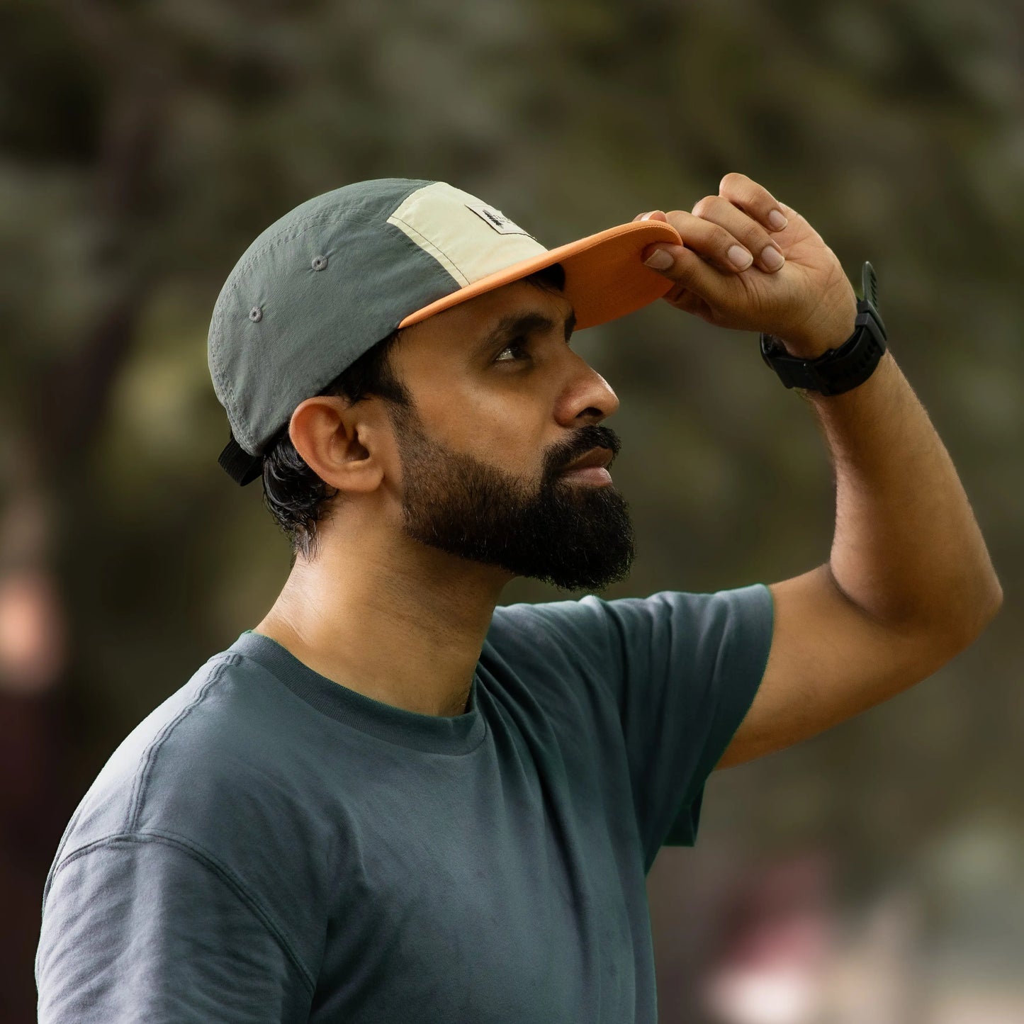 The Camp Classic sun-safe trail cap Cadmium Orange