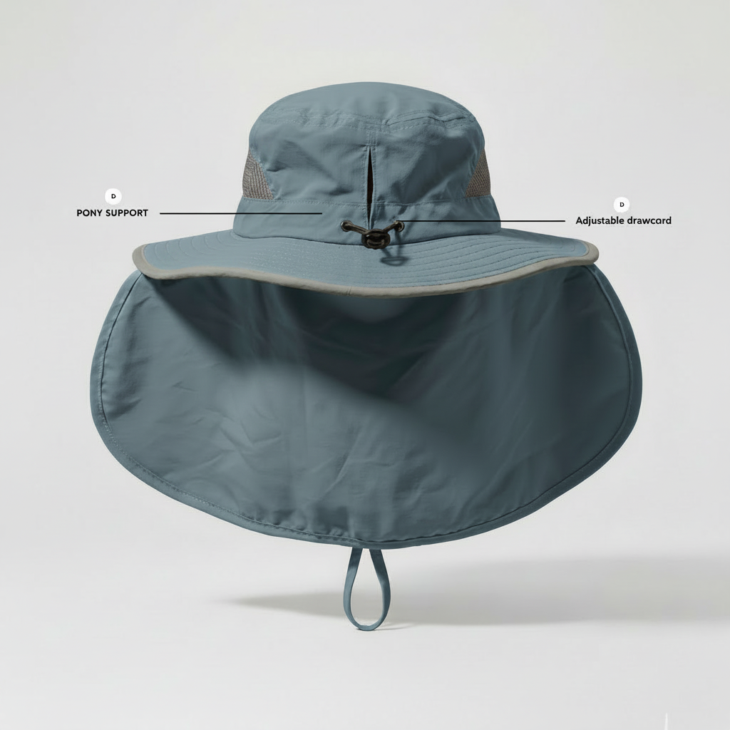 The Solace sun hat Glacier Blue
